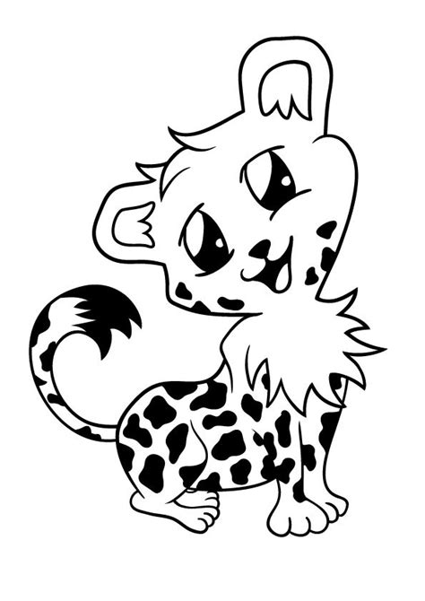 cute baby cheetah coloring pages coloring pages