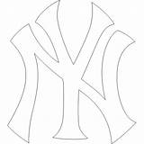 Yankees Logo Ny Coloring Pages Template Baseball York Yankee Google Clip Templates Logos Birthday Silhouette Cake Clipart Party Choose Board sketch template