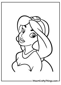 jasmine coloring pages   printables