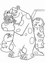 Inc Monsters Coloring Monster Fun sketch template