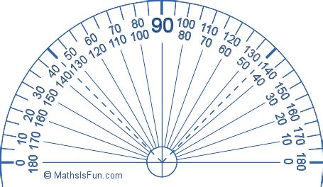 protractor definition illustrated mathematics dictionary