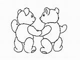 Coloring Pages Friends Kids Bear sketch template