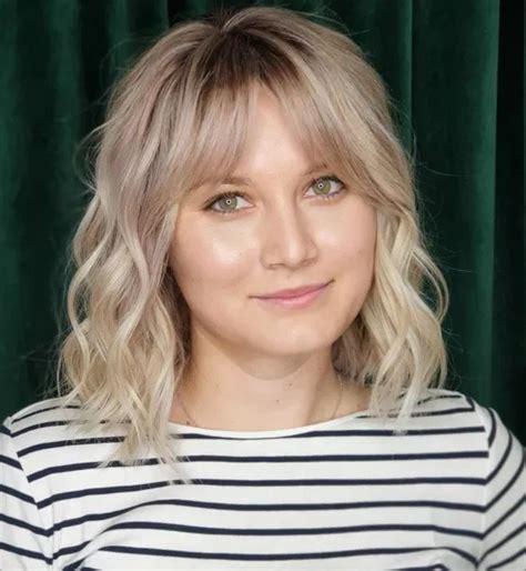 50 Most Trendy And Flattering Bangs For Round Faces In 2021 Hadviser