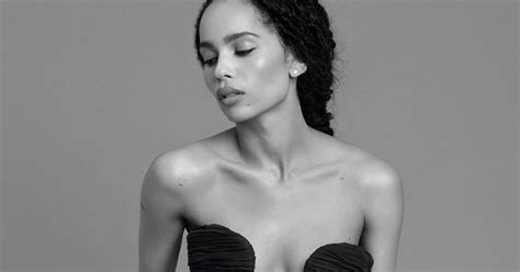 Zoë Kravitz S Sexy Black Minidress On Elle S February Cover Popsugar