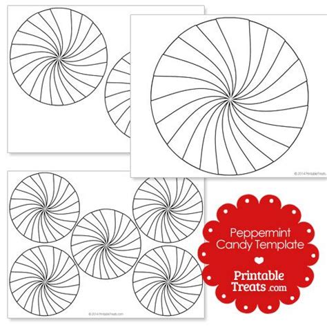 printable peppermint candy template