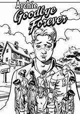 Coloring Archie Forever Look Goodbye Wecoloringpage Comics sketch template