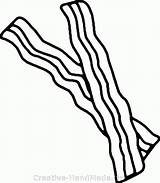 Bacon Coloring Pages Print Search Again Bar Case Looking Don Use Find Top Clip sketch template