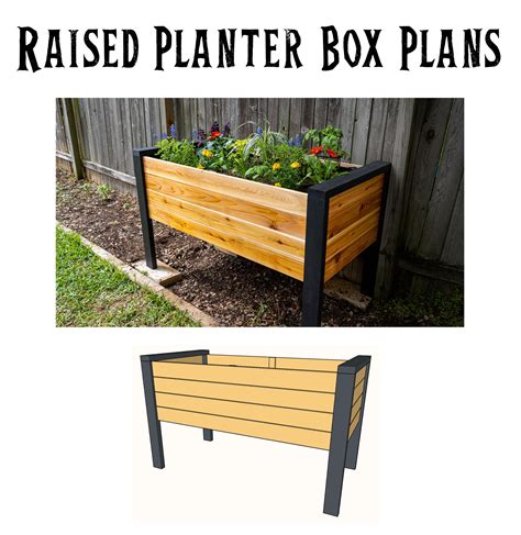 Raised Planter Box Plans Raised Planter Boxes Raised Planter Boxes