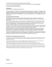human resources briefing report templatedocx  document  human