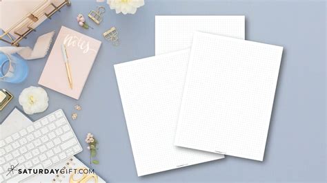 printable dot grid paper  bullet journal saturdaygift