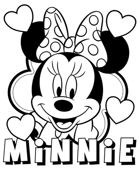 minnie mouse coloring pages  printable
