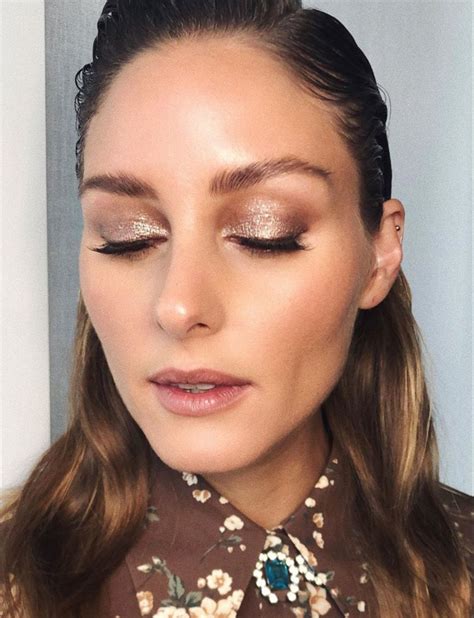 Olivia Palermo Glitter Eyeshadow Look Maquillaje De Ojos Colorido