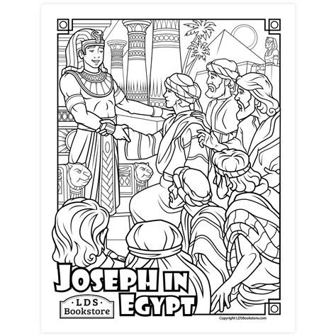 joseph  egypt coloring page printable