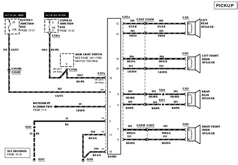 wiring diagram   ford  factory radio  speakers