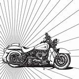 Harley Motorcycle Coloring Drawing Chopper Pages Adult Color Drawings Getdrawings Motorcycles Choose Board sketch template