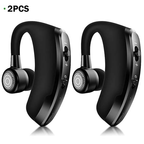 bluetooth earpiece  cell phone wireless headset noise cancelling mic