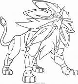 Solgaleo Pokémon Lunala Ausmalbild Generation Siebte Cartonionline Zum Ausmalen Kleurplaten Ando sketch template