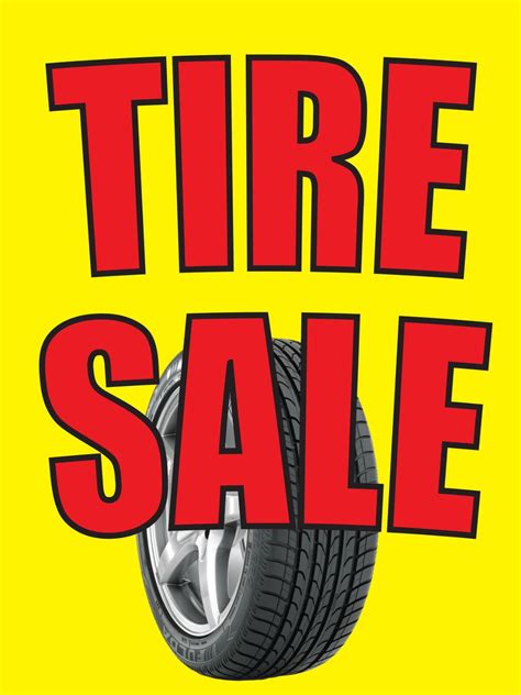 tire sale  store business retail promotion signs tires