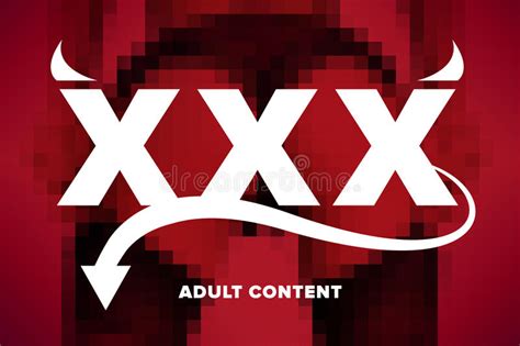 Xxx Logo Contento Delladulto Illustrazione Di Stock Illustrazione Di