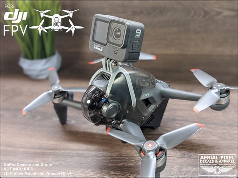 dji fpv combo drone gopro action mount etsy