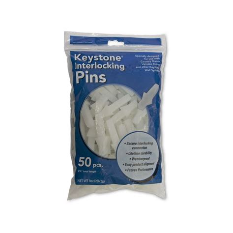 keystone  pack   plastic retaining wall pins lowescom