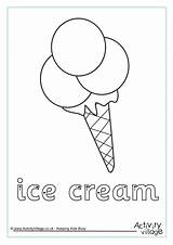 Ice Cream Tracing Finger Worksheets Activity Village Summer Word Food Explore Fun Printables Activityvillage sketch template