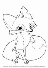 Fox Drawing Animal Coloring Pages Jam Drawings Draw Cartoon Tutorials Step Easy Dolphin Animals Getdrawings Cartoons Arctic sketch template