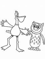 Otus Timmy Time Harriet Pelican Owlet Tell Coloring Story sketch template