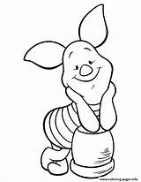Piglet Coloring Pages Pig Printable Pooh Winnie Disney Cartoon Adorable Clipart Kids Colouring Print Color Para Drawing Sheets Cute Happy sketch template