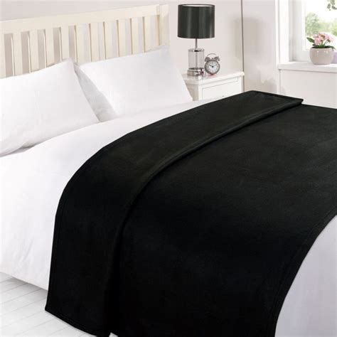 black fleece blanket throw tonys textiles
