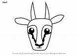 Springbok Draw Face Kids Drawing Step Tutorials Animal Learn Clipartmag Faces sketch template
