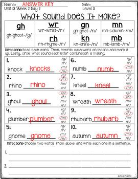 third grade phonics unit 13 worksheets by 2teachalatte tpt