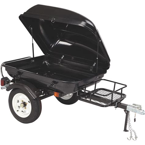 ultra tow tag  pull  motorcycle cargo trailer steel frame