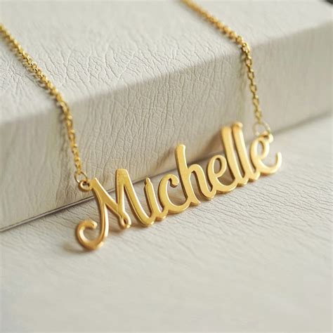 solid gold personalized  necklace custom  etsy