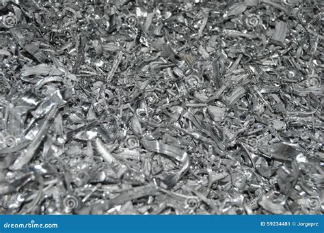 lot  small pieces  aluminum metal scrap stock image image  shell chip