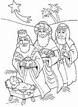 Advent Coloring Pages Christmas Print Wise Three Men sketch template