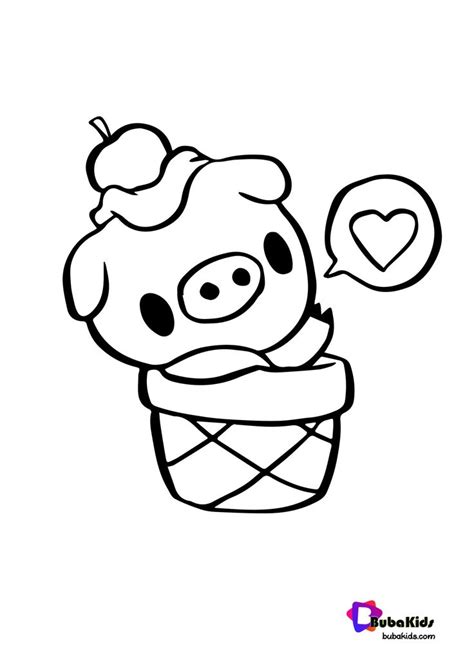 cute pigo  pig coloring page collection  animal coloring pages