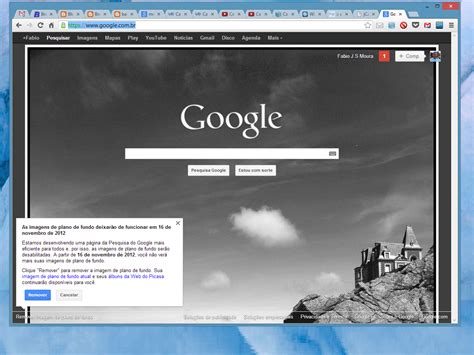 google ira remover   plano de fundo da tela de pesquisa brasiligeeks