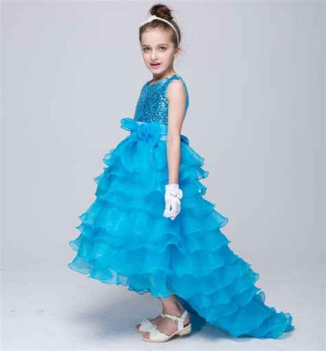 years girls party princess dress   girl formal sequined