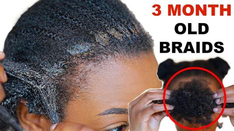 safely remove detangle natural hair dirt build   braids
