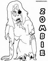 Zombie Coloring Pages Colorings Print sketch template