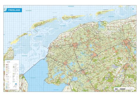 topografische kaart friesland map vector map vintage world maps