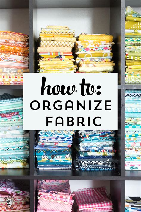 clever tips  organize  fabric stash  polka dot chair