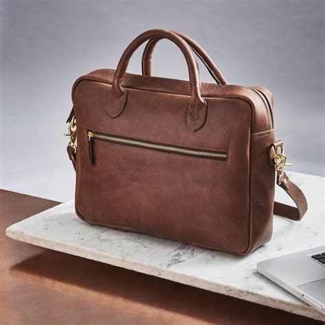 luxury leather laptop bag  vida vida notonthehighstreetcom