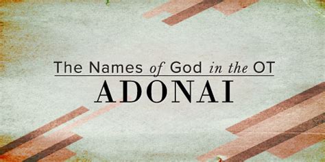 names  god adonai