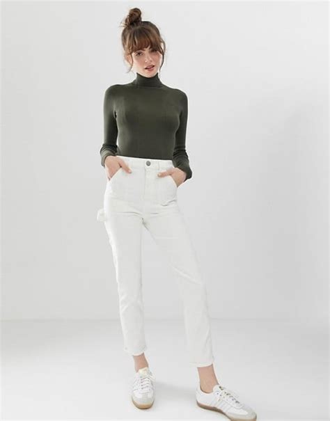asos design farleigh high waist slim mom jeans   comfortable jeans  women