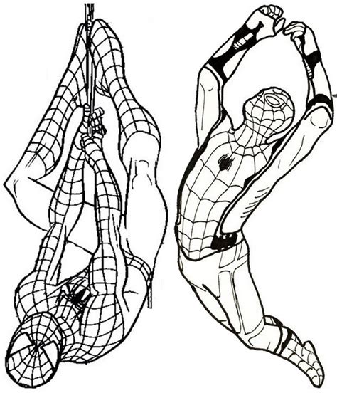 spider man   home coloring pages  marvel fans coloring pages
