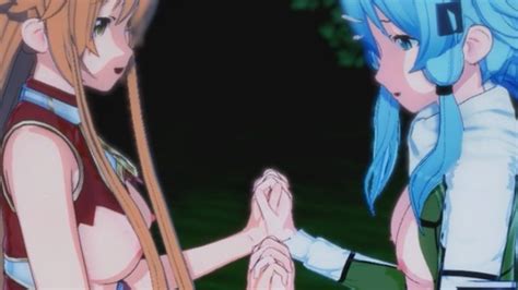 Sword Art Online Asuna X Sinon 3d Hentai Threesome