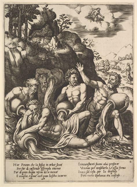 Engraved By Master Of The Die River Gods Consoling Peneus For The
