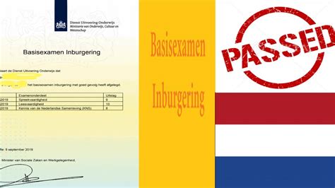 passing  basic civic integration exam  basisexamen inburgering  tips  processes